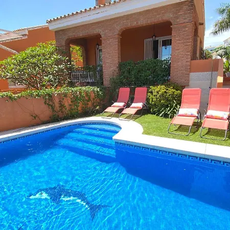 Villa With Heated Private Pool, Sea View& Turkish Sauna Benalmádena